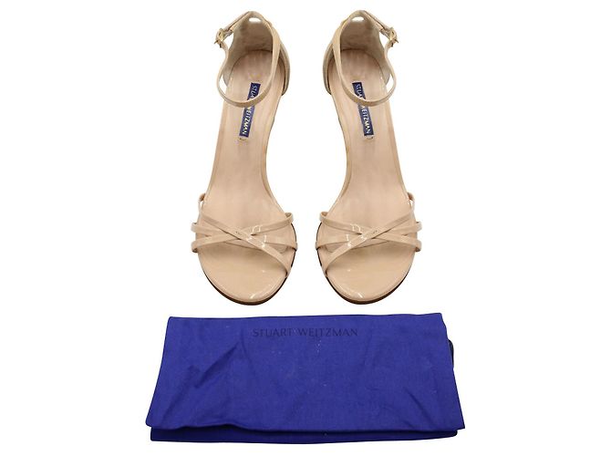 Stuart Weitzman Nackte Lackleder-Wedges - Ansicht 9