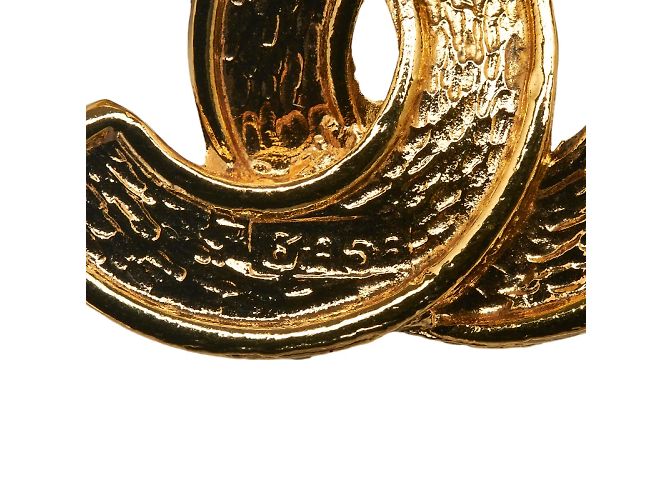 Chanel Collana con ciondolo logo CC trapuntato D'oro - vista 7