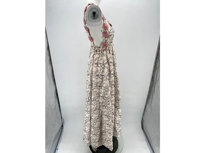 Giambattista Valli Giamba Kleid T.International M Baumwolle Weiß - Ansicht 4