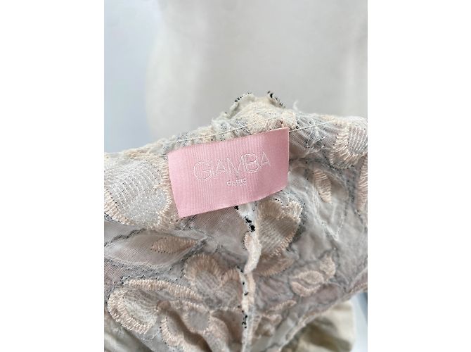 Giambattista Valli Giamba Kleid T.International M Baumwolle Weiß - Ansicht 5