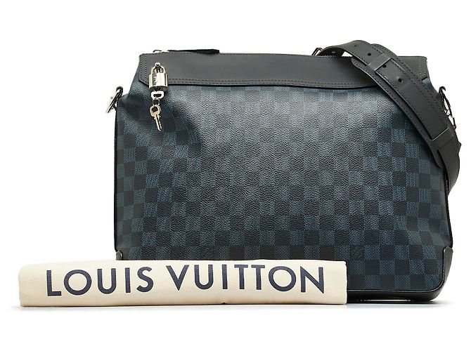 Louis Vuitton Borsa a tracolla Greenwich Blu Damier Cobalto Blu navy - vista 11