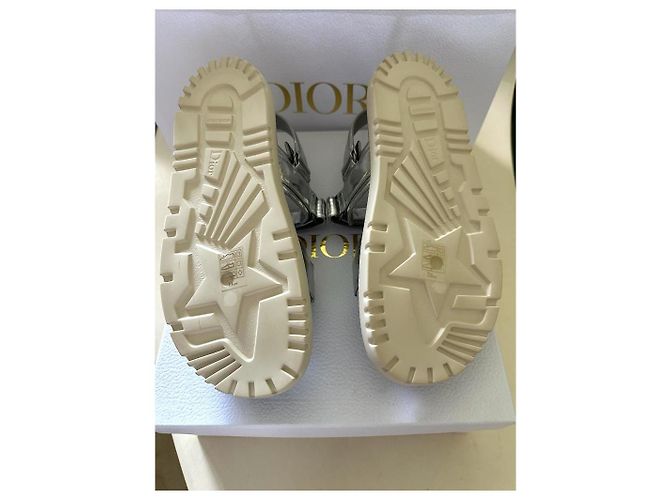 Sandali Dior in pelle con dettagli argento Silver hardware - vista 2