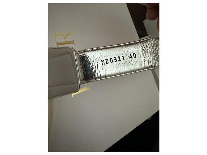 Sandali Dior in pelle con dettagli argento Silver hardware - vista 4