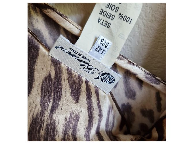 Vestido de seda Blumarine - vista 4