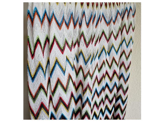 Falda Missoni de algodón beige - vista 3