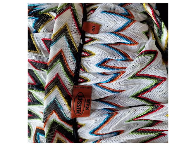 Falda Missoni de algodón beige - vista 4