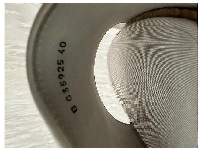 Sandali Chanel in cotone bianco - vista 5