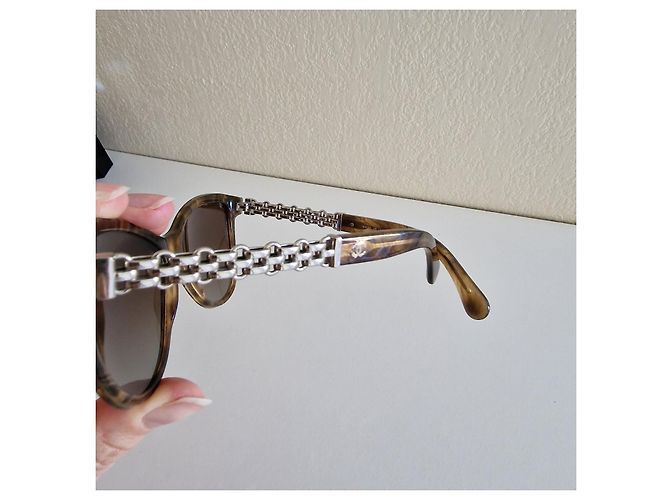 Gafas de sol Chanel Marrones de Plástico Castaño - vista 3
