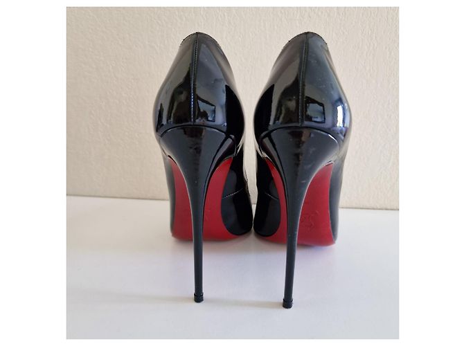 Décolleté Christian Louboutin in vernice nera - vista 6