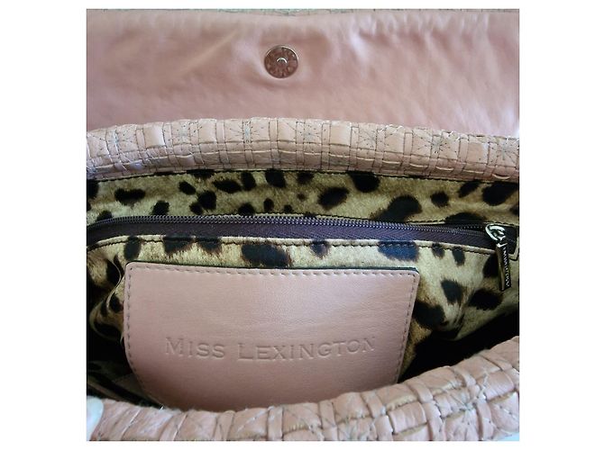 Pochette Dolce & Gabbana in pelle rosa - vista 3