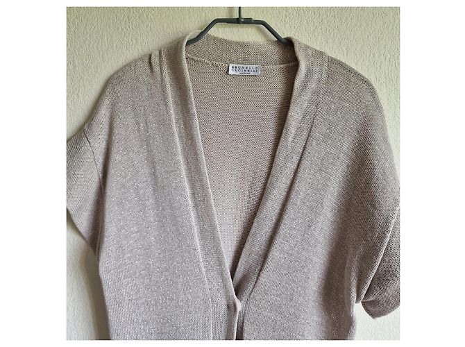 Brunello Cucinelli Cardigan Grau aus Baumwolle - Ansicht 3