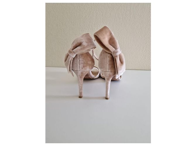 Sandali Valentino in velluto rosa - vista 2