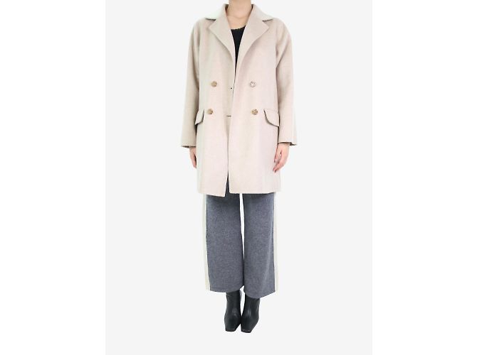 Colombo Beige gefütterter Mantel – Größe IT 40 - Ansicht 4