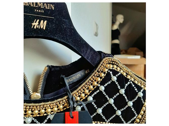 Balmain pour H&M Iconico abito 'condizionamento' o 'Aquila' di Balmain Paris - vista 3