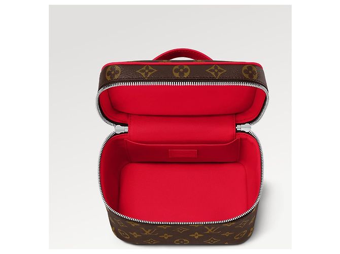 Louis Vuitton Mini Nice Borsa da viaggio rossa in tela Rosso - vista 2