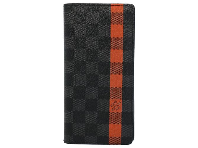 LOUIS VUITTON Damier Graphite Brazza Portefeuille Bifold N63306 LV Auth bs8083 - vista 13