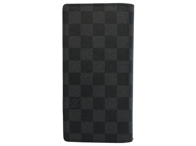 LOUIS VUITTON Damier Graphite Brazza Portefeuille Bifold N63306 LV Auth bs8083 - vista 2