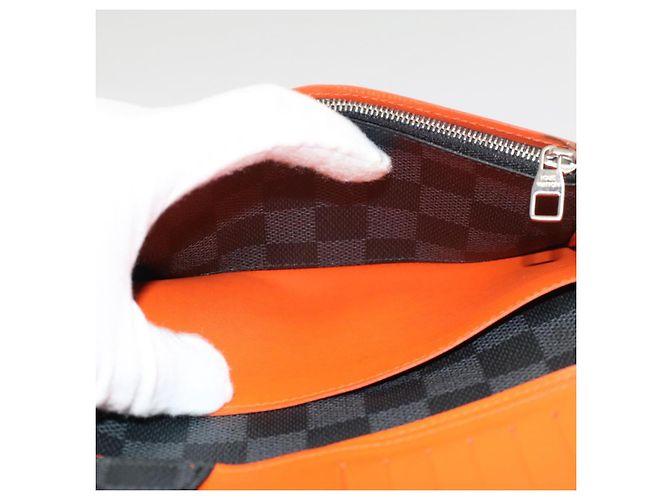 LOUIS VUITTON Damier Graphite Brazza Portefeuille Bifold N63306 LV Auth bs8083 - vista 21