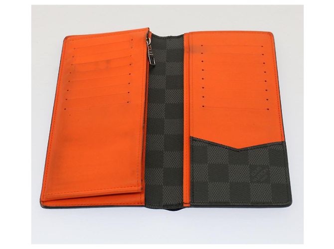 LOUIS VUITTON Damier Graphite Brazza Portefeuille Bifold N63306 LV Auth bs8083 - vista 9