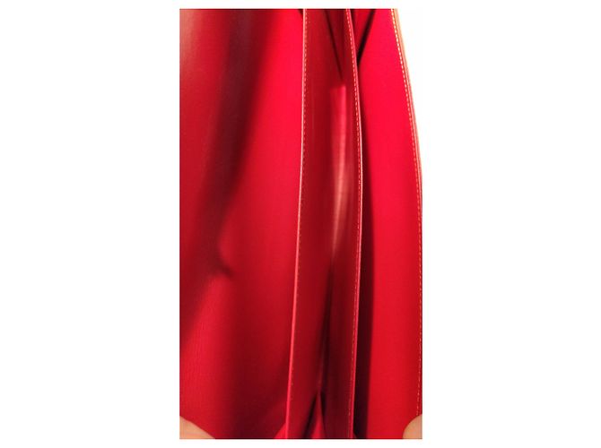 Pochette Louis Vuitton Mycenes Rossa in Vernice Rosso - vista 11
