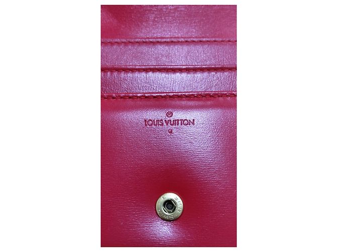 Pochette Louis Vuitton Mycenes Rossa in Vernice Rosso - vista 5