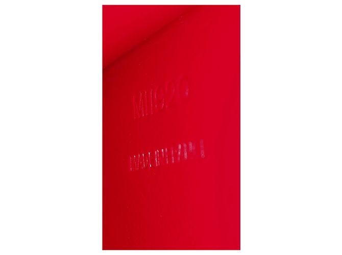 Pochette Louis Vuitton Mycenes Rossa in Vernice Rosso - vista 9