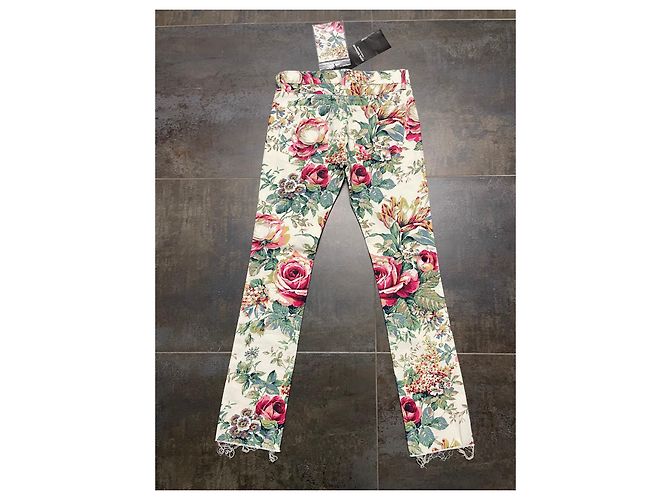 Jeans Junya Watanabe in cotone multicolore - vista 2