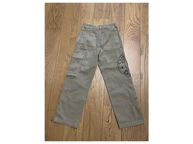 Pantalones cargo Dior marrón beige algodón Castaño - vista 6