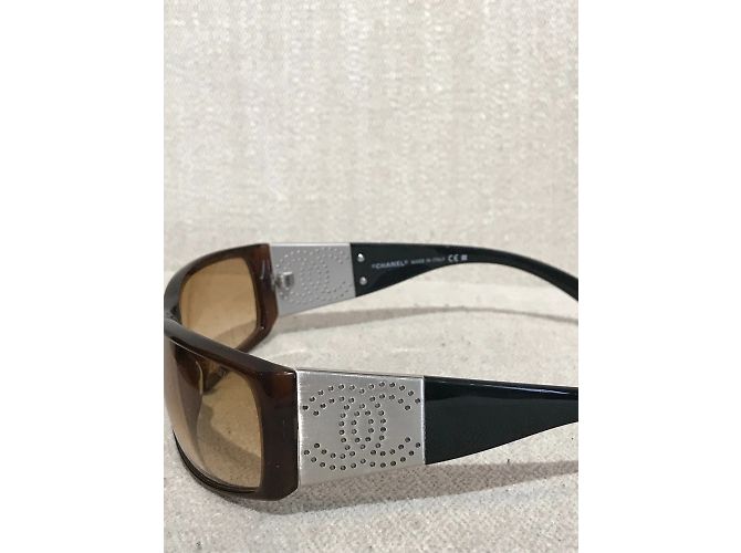 Gafas de sol CHANEL T. Plástico Castaño - vista 3