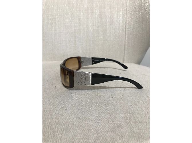 Gafas de sol CHANEL T. Plástico Castaño - vista 4