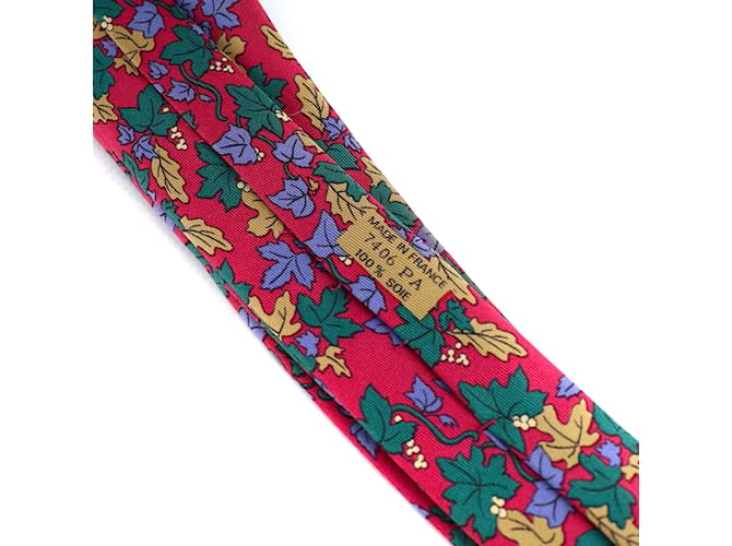 HERMÈS - Cravatta in seta Rosso - vista 4
