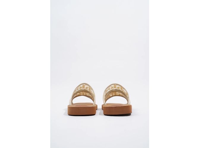 Woody Chloé Chloe Encaje Amaderado Blanco / Encaje marrón UE 37 Reino Unido 4 - vista 6