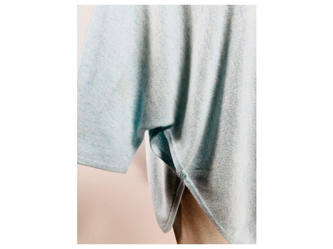 Autre Marque Jersey poncho Kinross de cachemira azul - vista 3