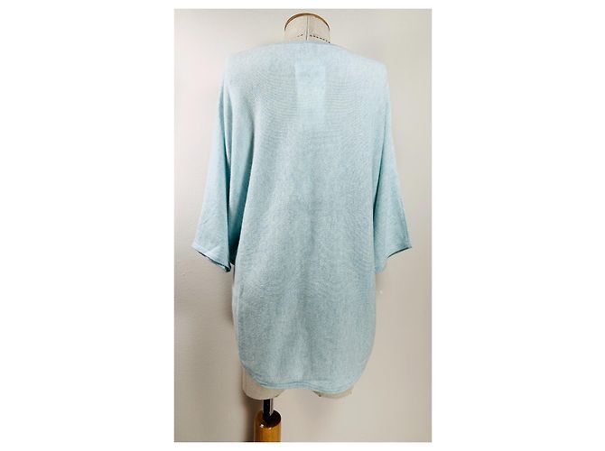 Autre Marque Jersey poncho Kinross de cachemira azul - vista 4