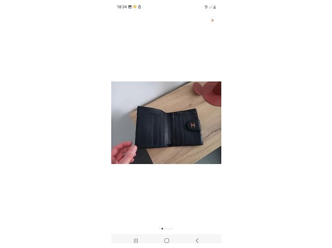 Autre Marque Cartera Chanel 2.55 de piel negra Negro - vista 2