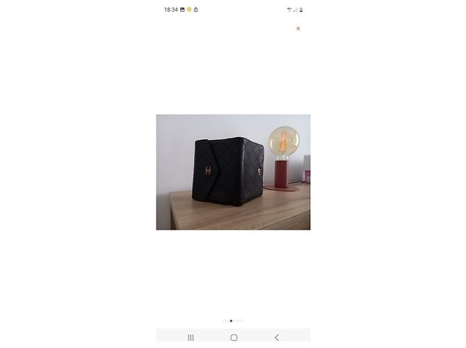 Autre Marque Cartera Chanel 2.55 de piel negra Negro - vista 3