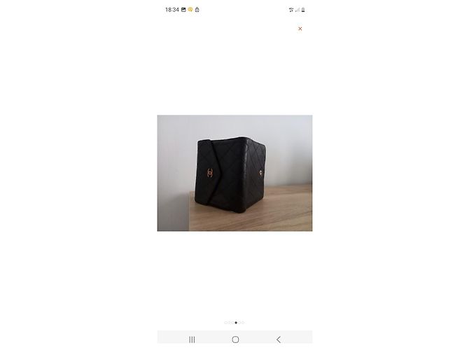 Autre Marque Cartera Chanel 2.55 de piel negra Negro - vista 4