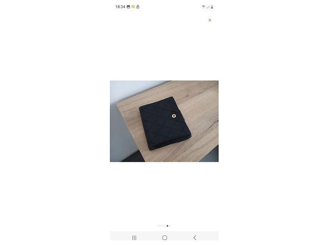 Autre Marque Cartera Chanel 2.55 de piel negra Negro - vista 5