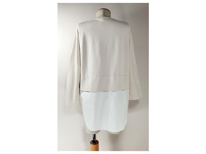 Top in cotone Cos bianco beige multicolore - vista 4