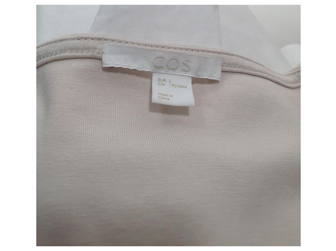 Top in cotone Cos bianco beige multicolore - vista 5