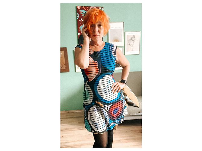 ABITO DONNA DESIGUAL Blu - vista 3