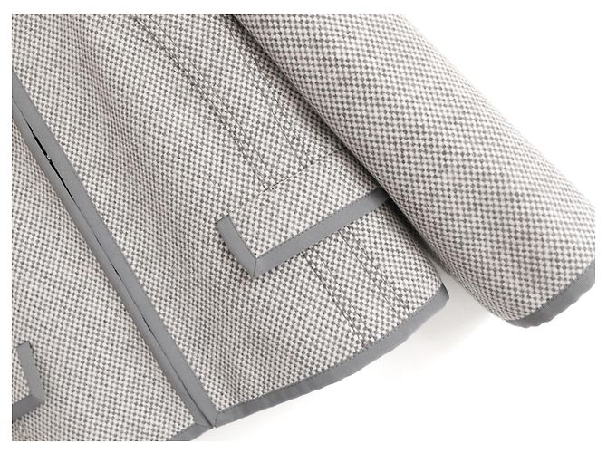 Burberry Broxam Wollkaschmir-Boxy-Jacke Grau - Ansicht 2