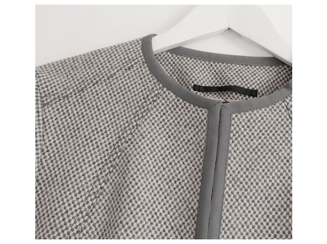 Burberry Broxam Wollkaschmir-Boxy-Jacke Grau - Ansicht 3