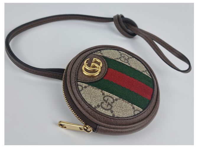 Monedero Gucci Ophidia con hombro redondo. Marrón claro Marrón oscuro - vista 3