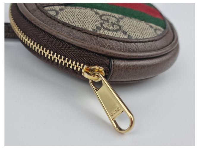 Monedero Gucci Ophidia con hombro redondo. Marrón claro Marrón oscuro - vista 4