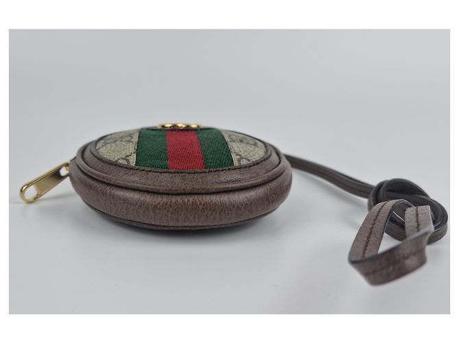 Monedero Gucci Ophidia con hombro redondo. Marrón claro Marrón oscuro - vista 5