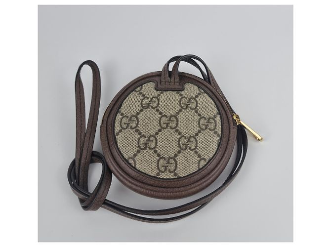 Monedero Gucci Ophidia con hombro redondo. Marrón claro Marrón oscuro - vista 6