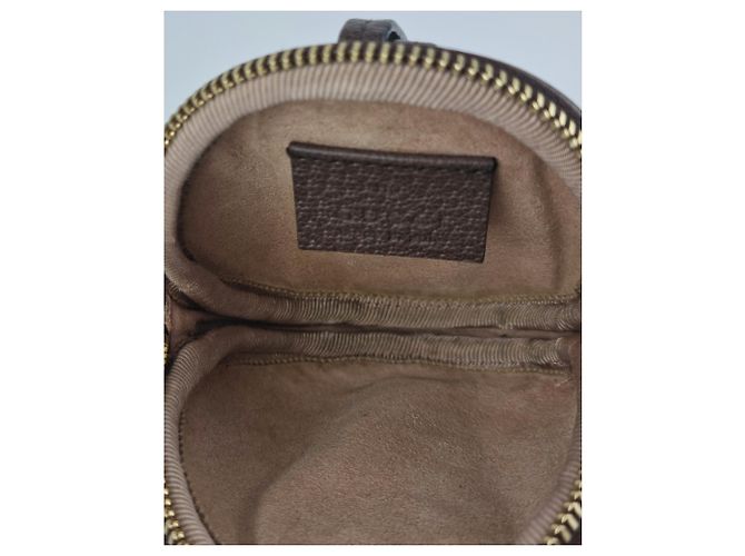 Monedero Gucci Ophidia con hombro redondo. Marrón claro Marrón oscuro - vista 8