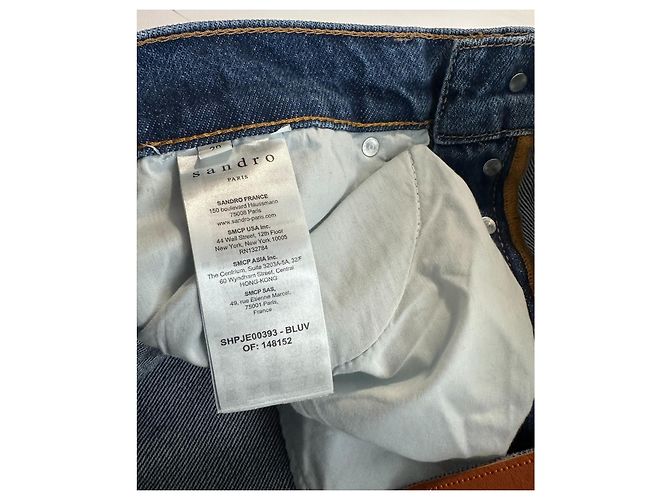 Jeans Sandro in cotone blu taglio dritto - vista 8