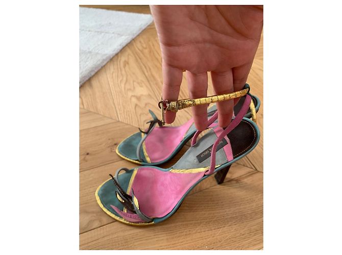 Sandali Louis Vuitton in pelle multicolore 40 - vista 2